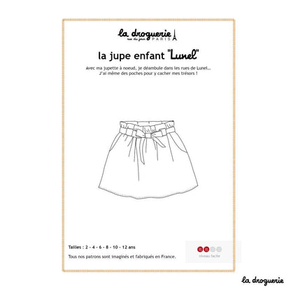 LA DROGUERIE - Patron couture de la jupe enfant "Lunel"