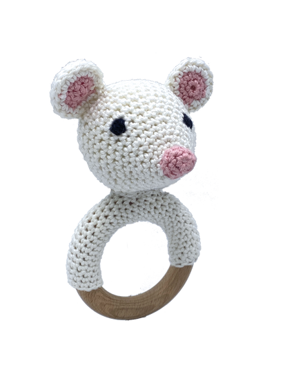 Hardicraft - Kit de crochet DIY - Souris à hochet