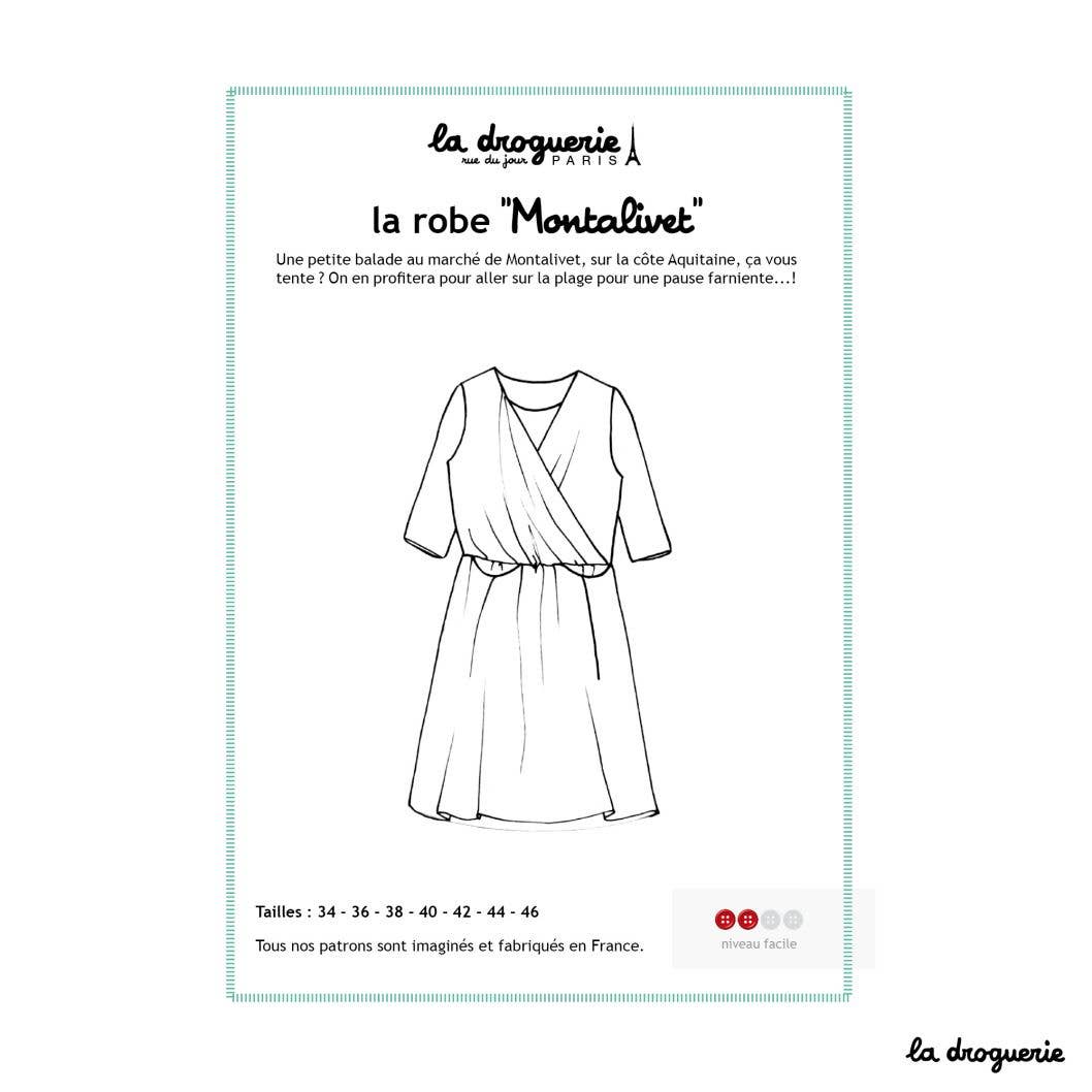 Patron couture de la robe "Montalivet"
