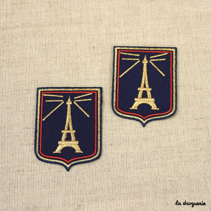 LA DROGUERIE - Ecusson Blason Tour Eiffel 68 mm