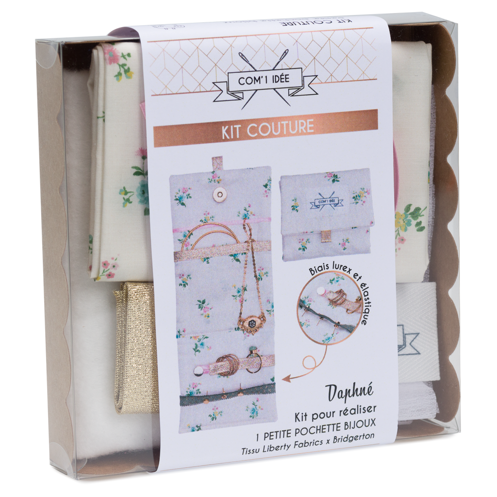 Com'1 Idée - Kit petite pochette bijoux | Daphné | Édition Bridgerton