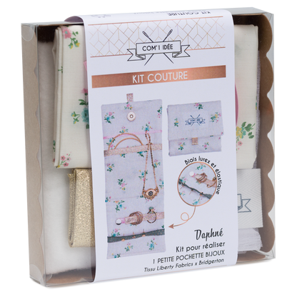 Com'1 Idée - Kit petite pochette bijoux | Daphné | Édition Bridgerton