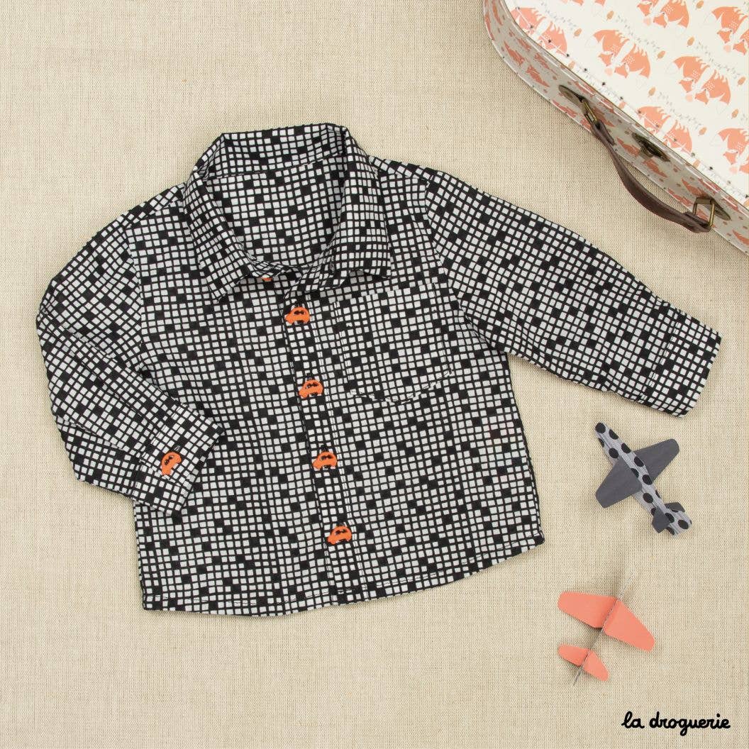 Patron couture de la chemise bébé Gabin