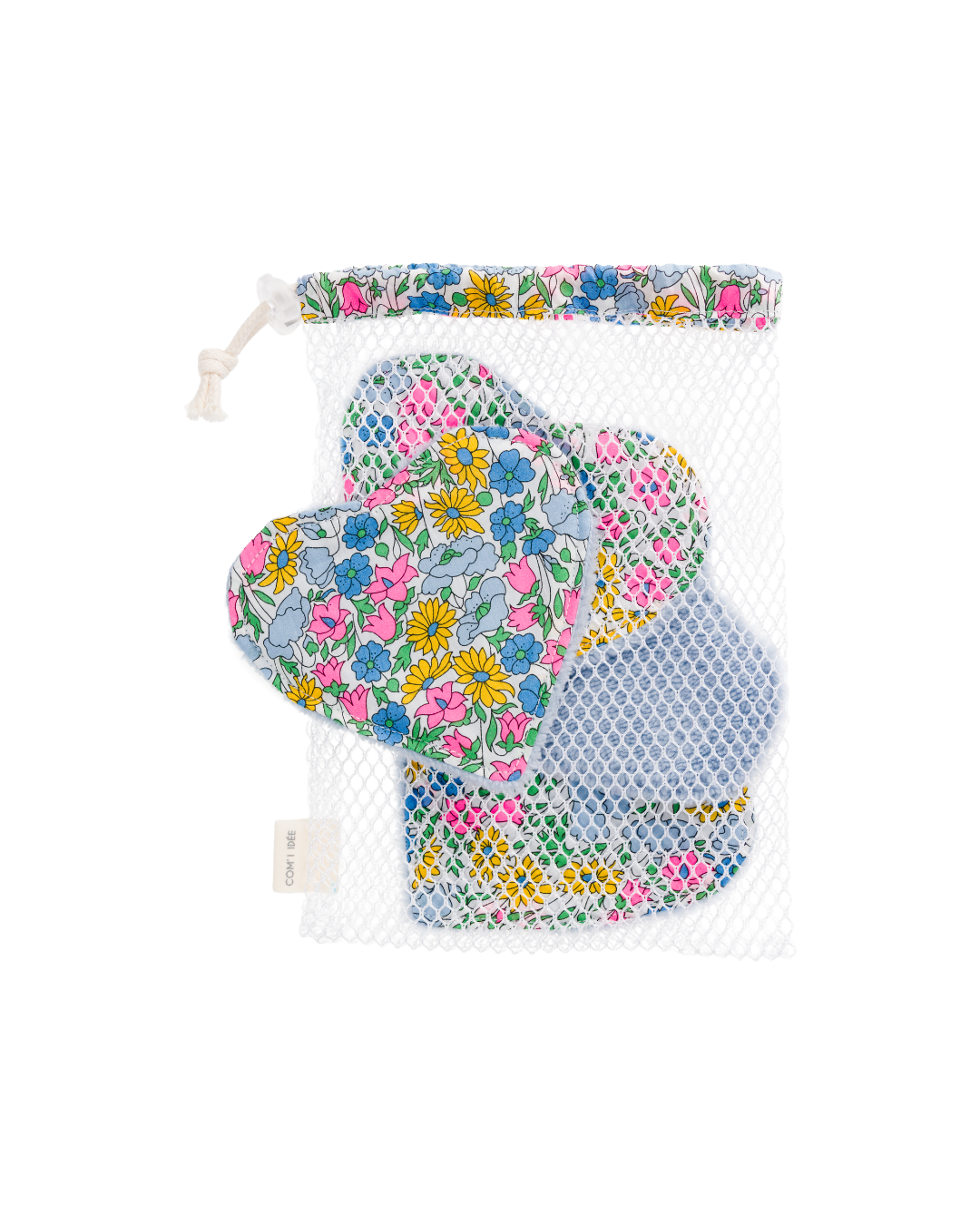Com'1 Idée - Kit Lingettes cœur, grand carré & filet | Amélie