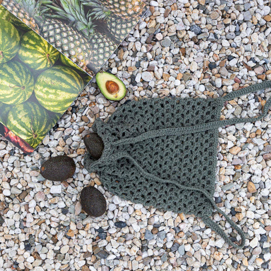 Hoooked - Kit de crochet DIY sac à dos avec cordon coulissant Monza - Curry