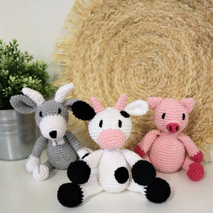 Hoooked - Kit Crochet DIY Amigurumi Animaux de la Ferme