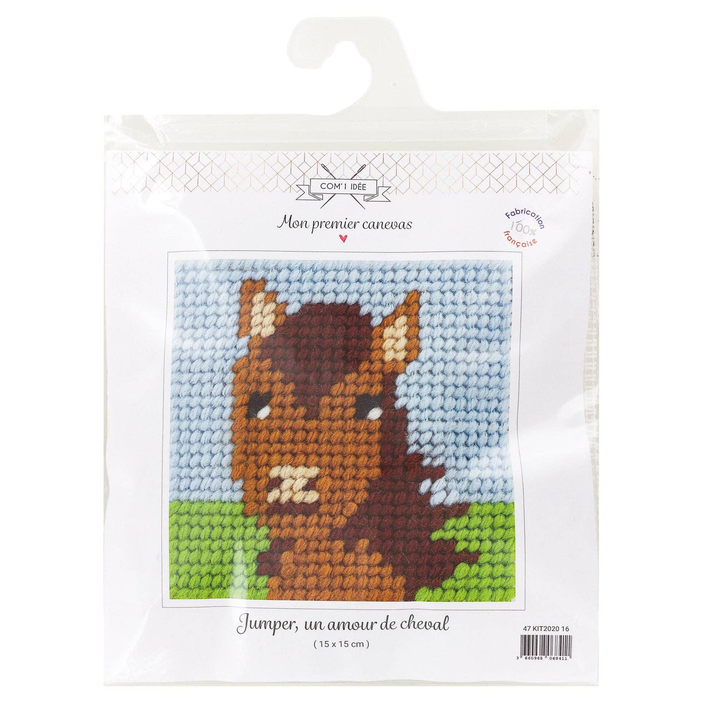 Kit canevas soudan | Jumper un amour de cheval
