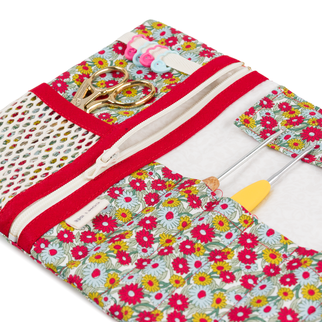 Com'1 Idée - Kit pochette pour crochets & Co | rouge