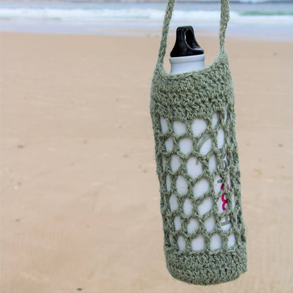 Hoooked - Kit de crochet DIY : Sac pour bouteille d’eau Bogota Serenity Mint