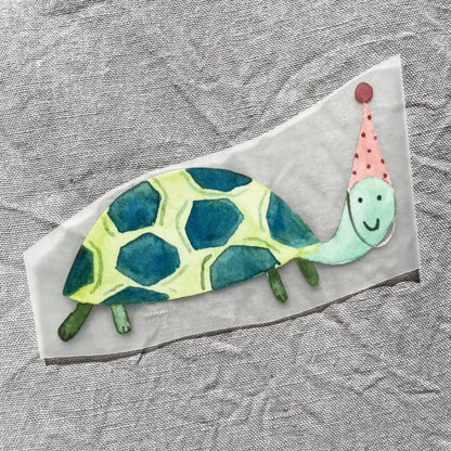 Hannahs Firlefanz - Image thermocollant tortue, écusson, image thermocollante pour enfants