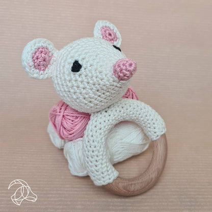 Hardicraft - Kit de crochet DIY - Souris à hochet