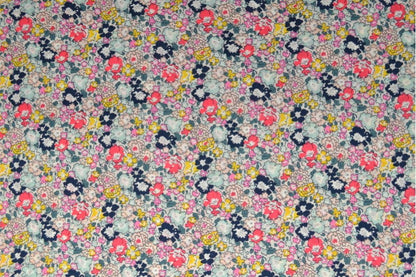 Popeline coton fleuries Oekotex