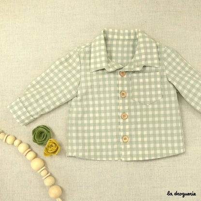 Patron couture de la chemise bébé Gabin