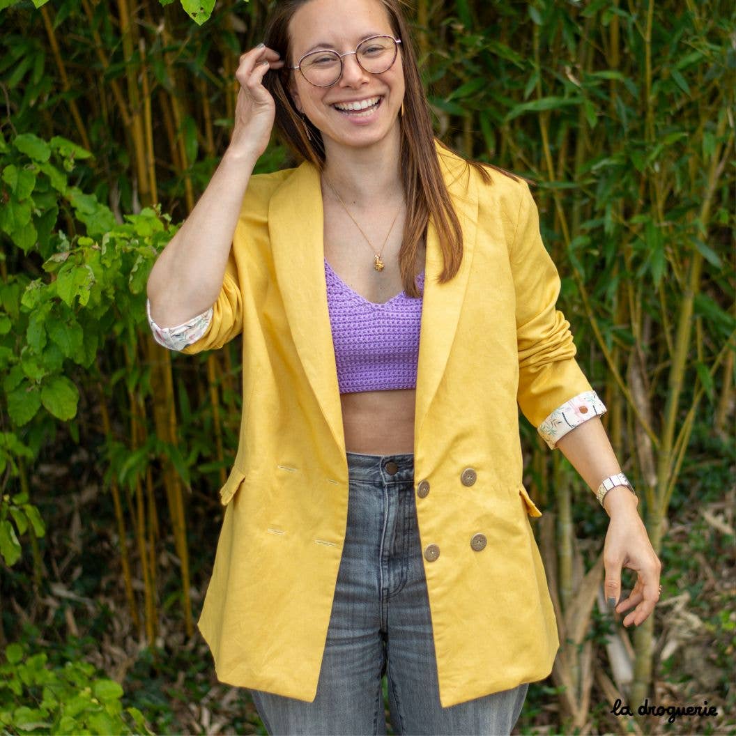 LA DROGUERIE - Patron couture du blazer femme "Carreau du Temple"