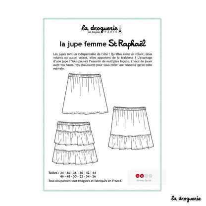 LA DROGUERIE - Patron couture de la jupe femme St Raphaël