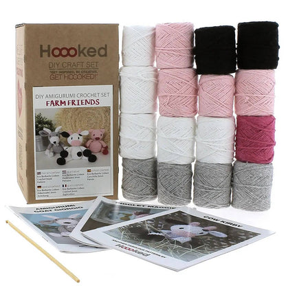 Hoooked - Kit Crochet DIY Amigurumi Animaux de la Ferme