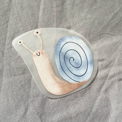 Hannahs Firlefanz - Patch escargot thermocollant pour enfants, cadeau
