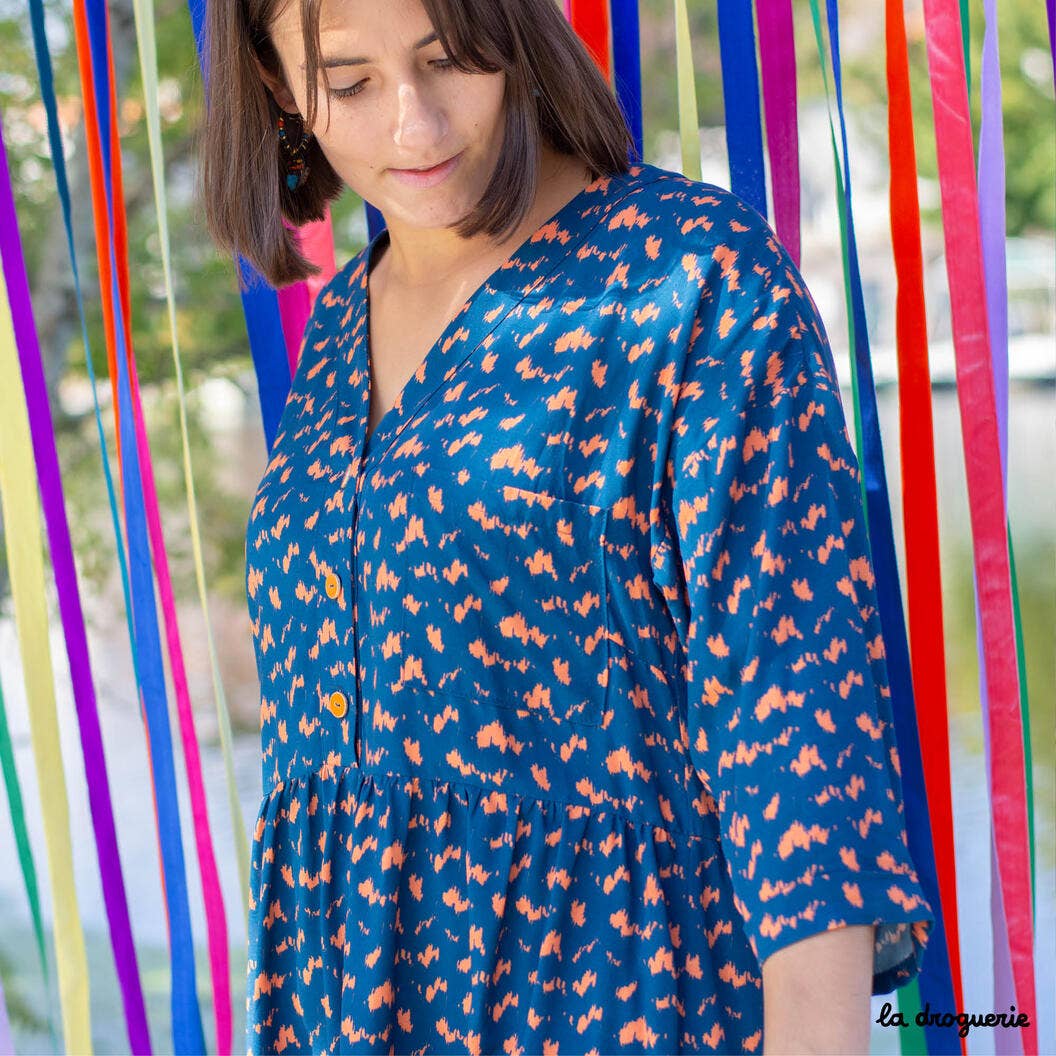 LA DROGUERIE - Patron couture de la blouse et robe Coursiana