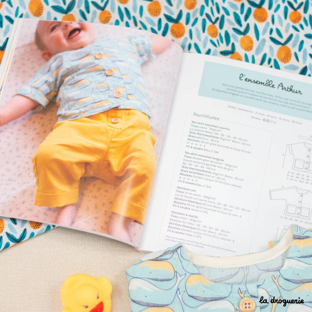 LA DROGUERIE - Livre DIY couture "La petite garde-robe des bébés Tome 2"