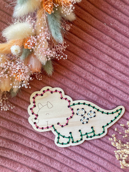Kneckes & Compagnie - Kit de broderie dinosaures - Lot de 3