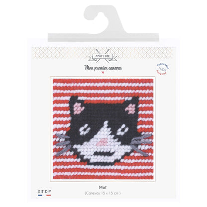 Kit canevas soudan | Moï le chat