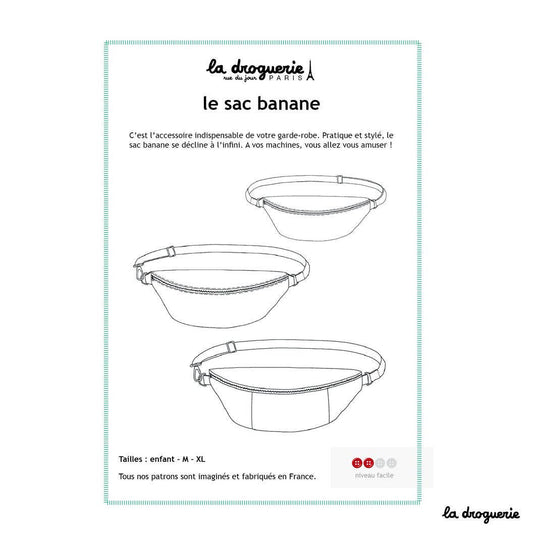 Patron couture du sac banane
