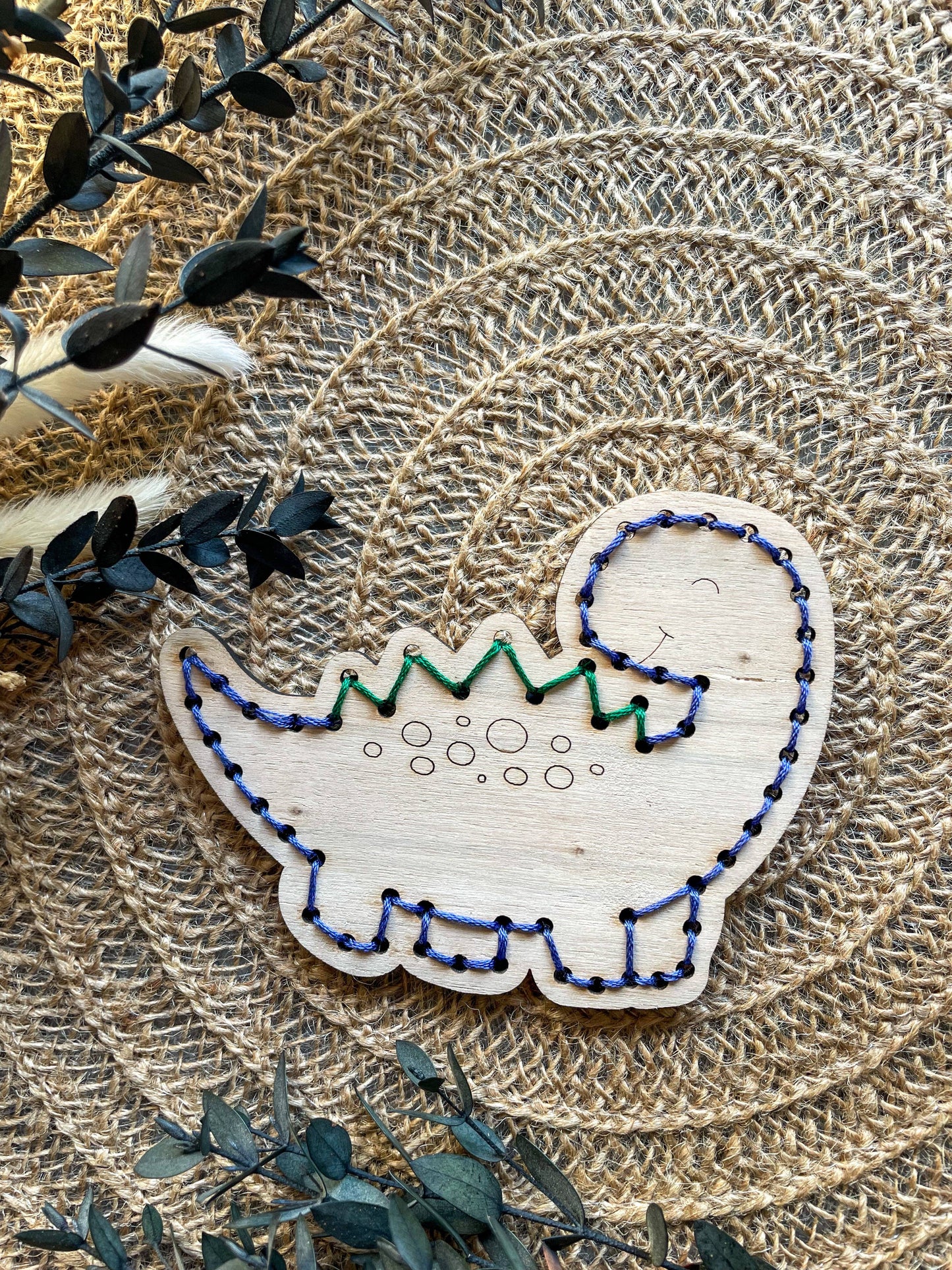 Kneckes & Compagnie - Kit de broderie dinosaures - Lot de 3