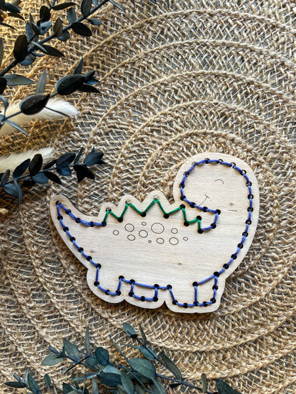 Kneckes & Compagnie - Kit de broderie dinosaures - Lot de 3