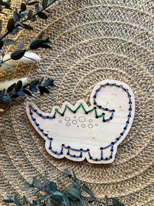 Kneckes & Compagnie - Kit de broderie dinosaures - Lot de 3