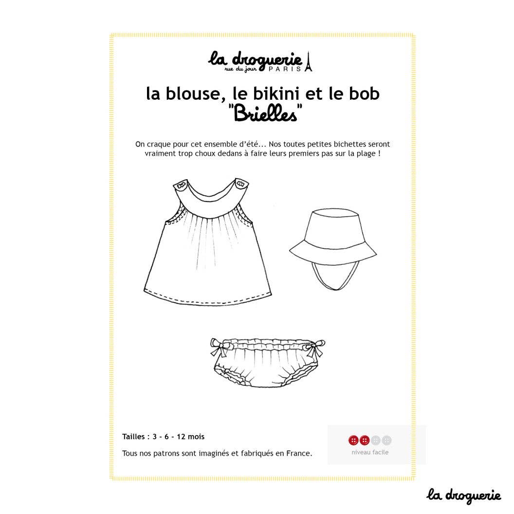 Patron couture de la blouse et bikini "Brielles"