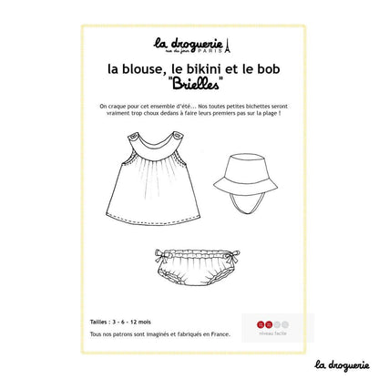 Patron couture de la blouse et bikini "Brielles"