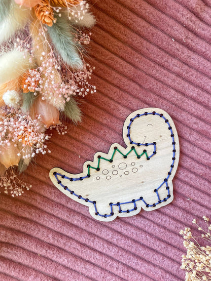 Kneckes & Compagnie - Kit de broderie dinosaures - Lot de 3