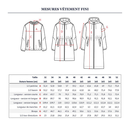 QUIMPER Patron parka femme — IKATEE