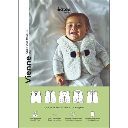 VIENNE Gilet sans manche bébé 1M-4A