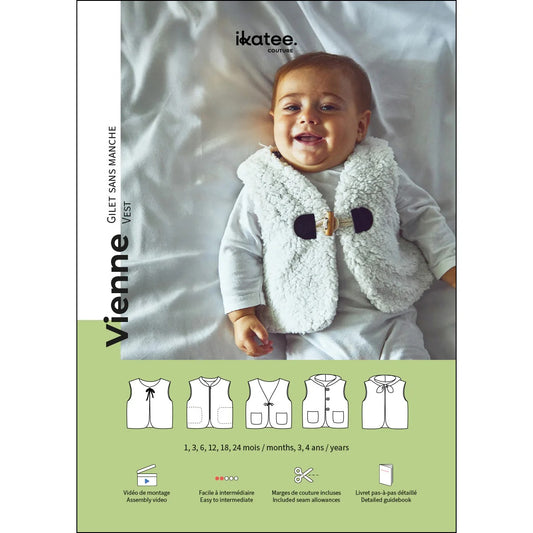VIENNE Gilet sans manche bébé 1M-4A