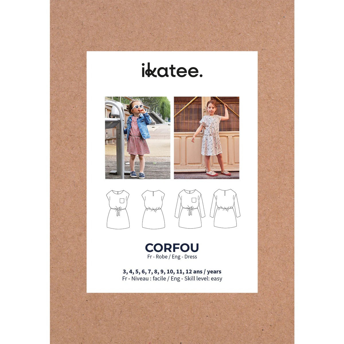 CORFOU Robe à poche 3-12A