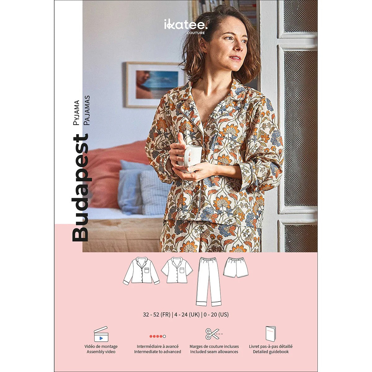 BUDAPEST Patron pyjama femme — IKATEE