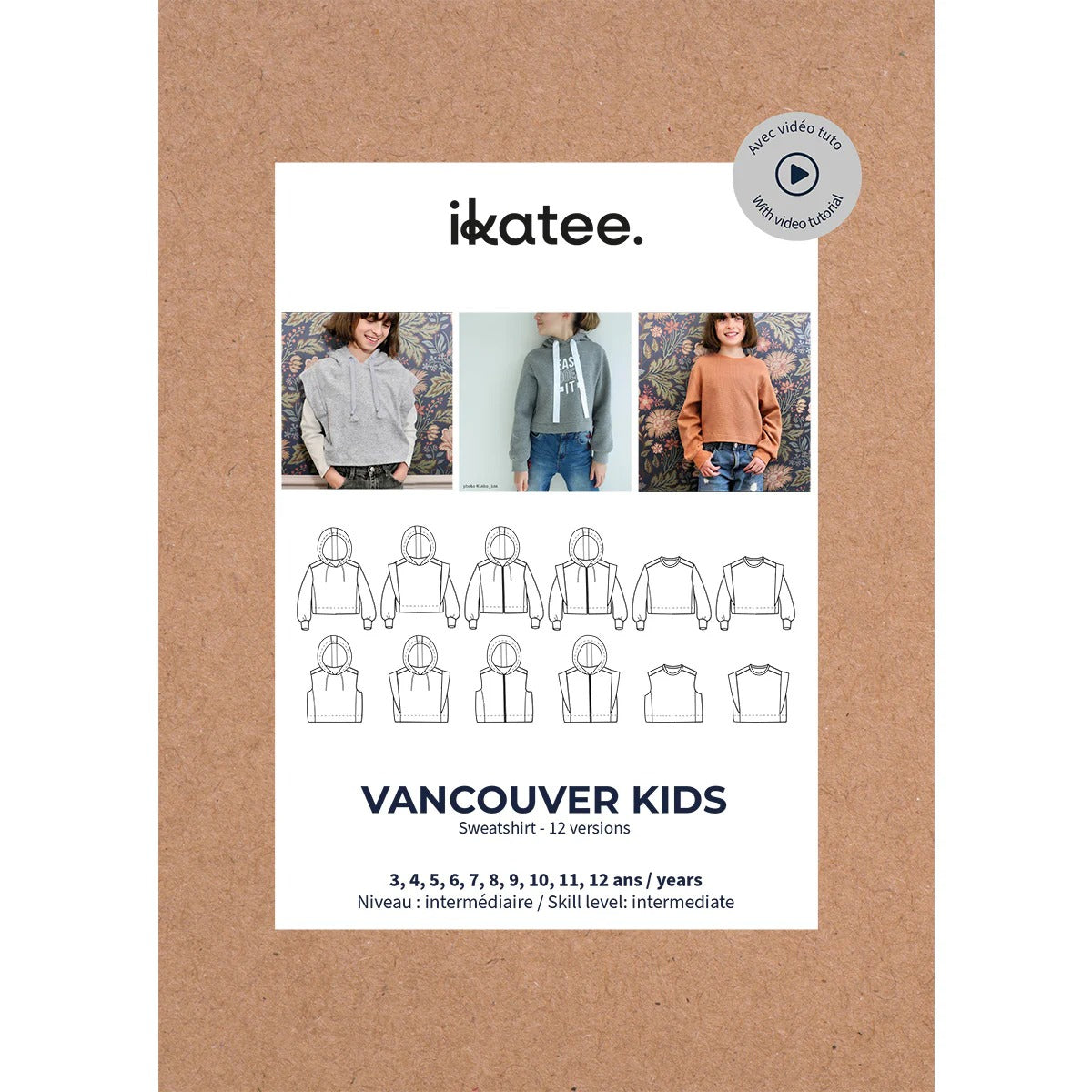 VANCOUVER kids sweat 3-12 ans