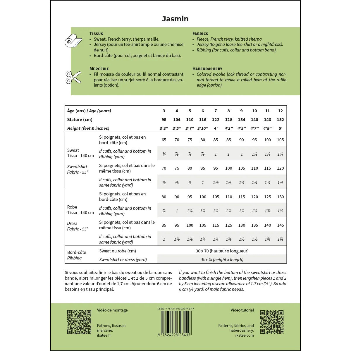 JASMIN Sweat confort Enfant Fille 3-12
