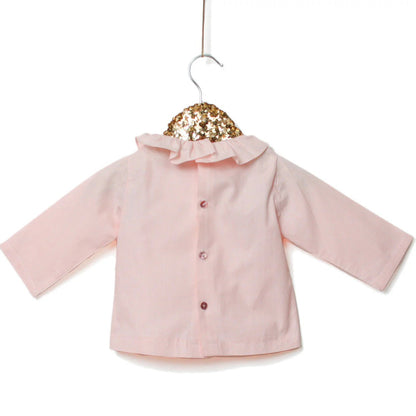 ELECTRE Blouse à col volanté Naissance 1M-4A
