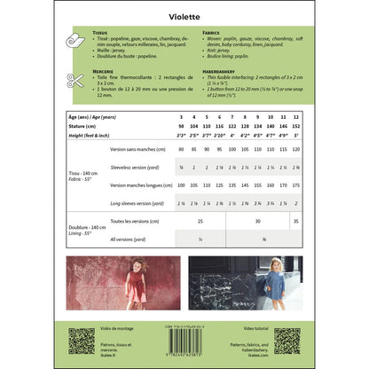 VIOLETTE Robe 3-12A