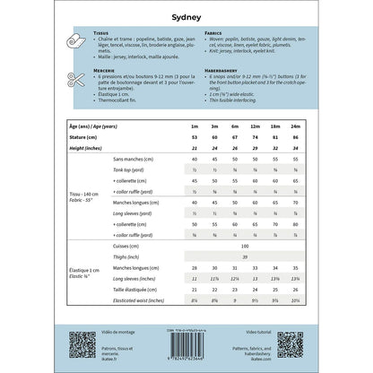 SYDNEY Barboteuse 1M-24M