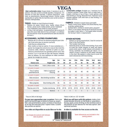 VEGA Gilet maille Naissance 1M-4A