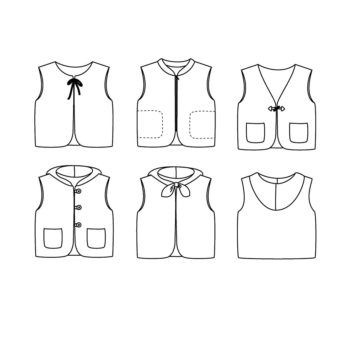 VIENNE Gilet sans manche bébé 1M-4A