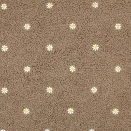 Sherpa brodée fleurs POPPY