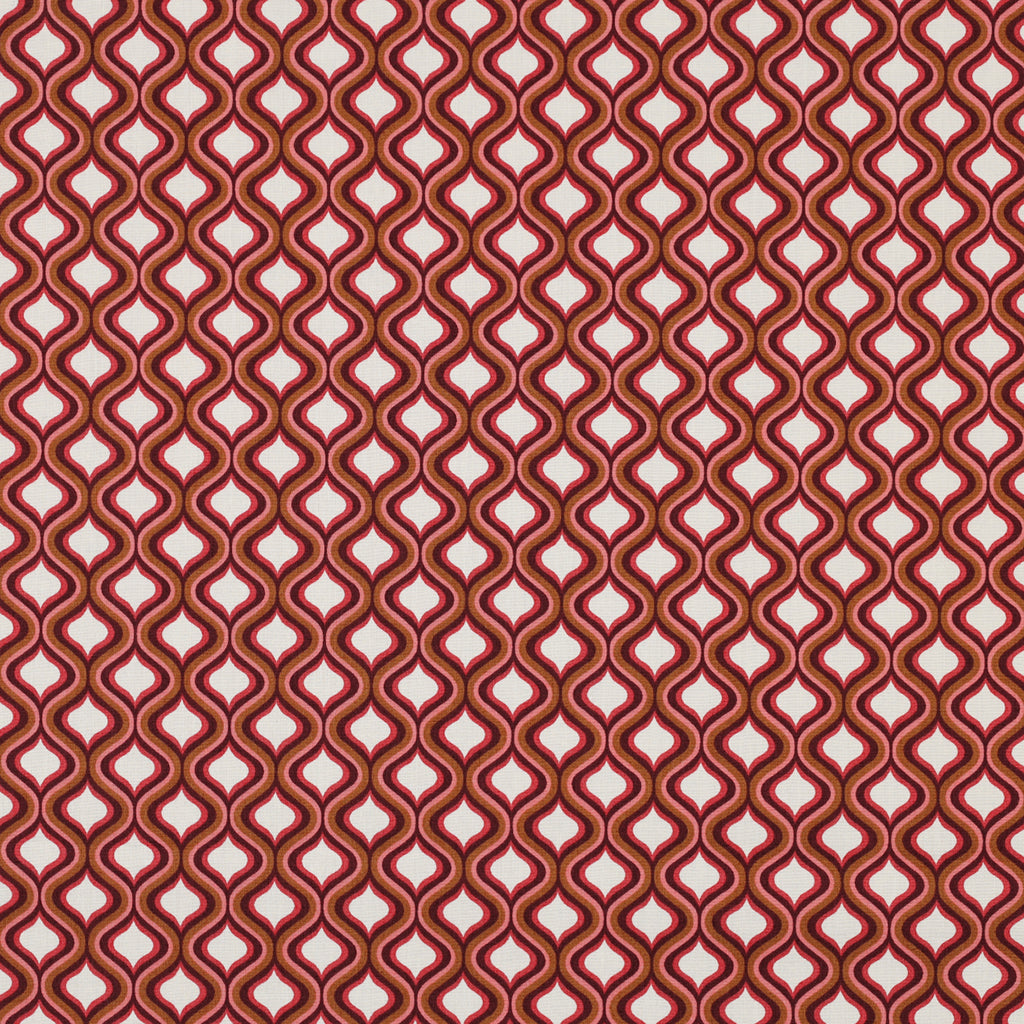 Popeline motifs géométriques retro POPPY (oekotex)