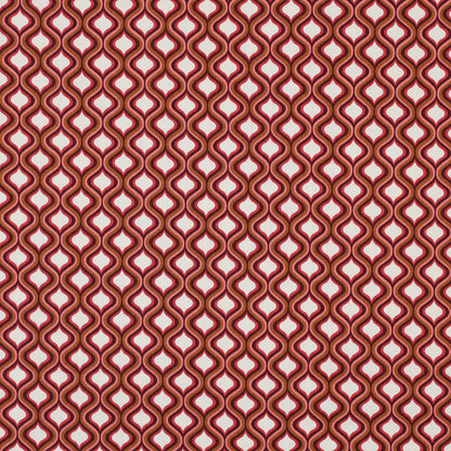 Popeline motifs géométriques retro POPPY (oekotex)
