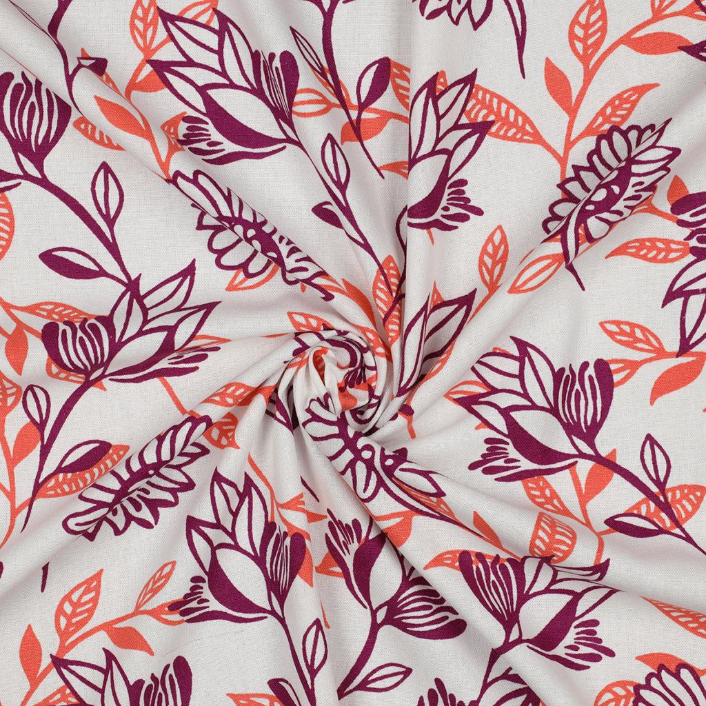 Lin viscose POPPY