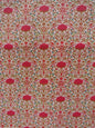 Batiste de coton imprimée Art Nouveau rouge bordeaux doré
