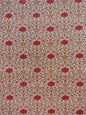 Batiste de coton imprimée Art Nouveau rose fuchsia terracotta